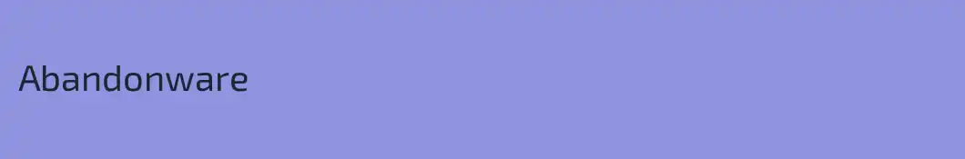 Abandonware