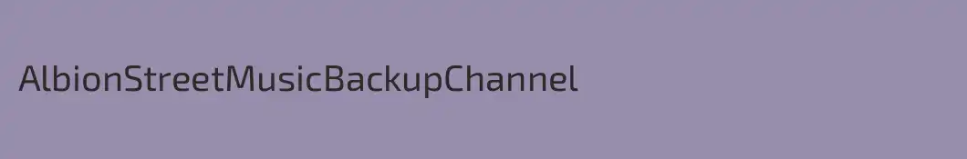 AlbionStreetMusicBackupChannel