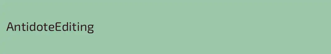 AntidoteEditing