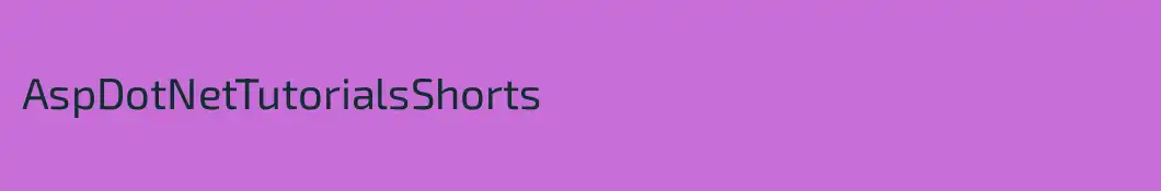 AspDotNetTutorialsShorts
