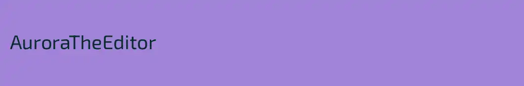 AuroraTheEditor