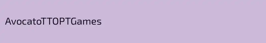 AvocatoTTOPTGames