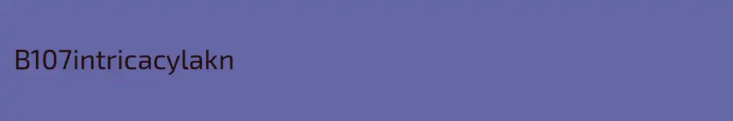 B107intricacylakn