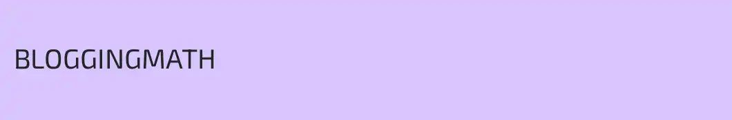 BLOGGINGMATH