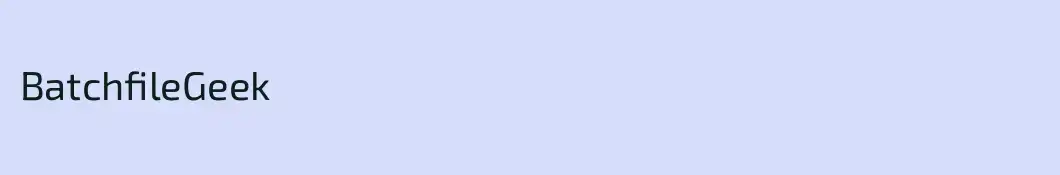 BatchfileGeek