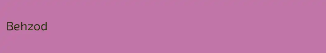 Behzod