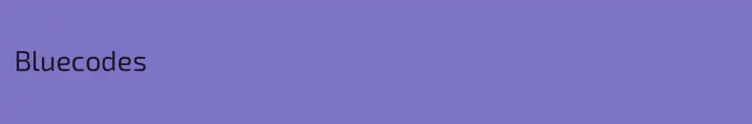 Bluecodes