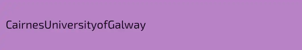 CairnesUniversityofGalway