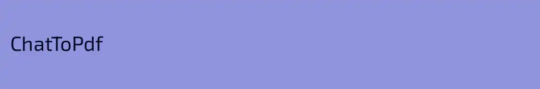 ChatToPdf