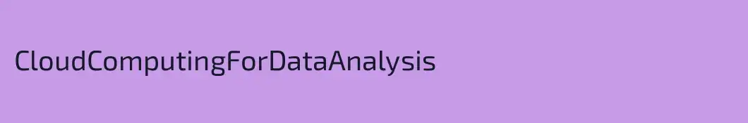 CloudComputingForDataAnalysis