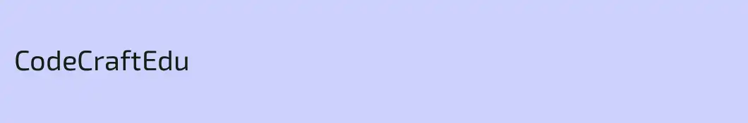 CodeCraftEdu