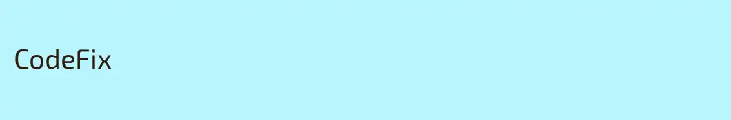 CodeFix