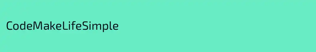 CodeMakeLifeSimple