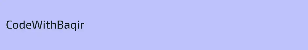 CodeWithBaqir
