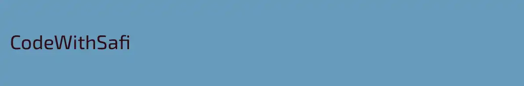 CodeWithSafi