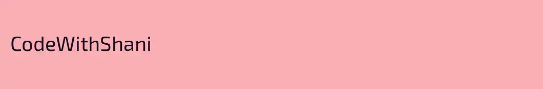 CodeWithShani