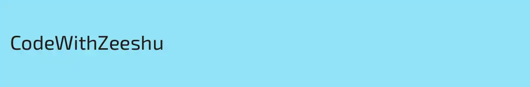 CodeWithZeeshu