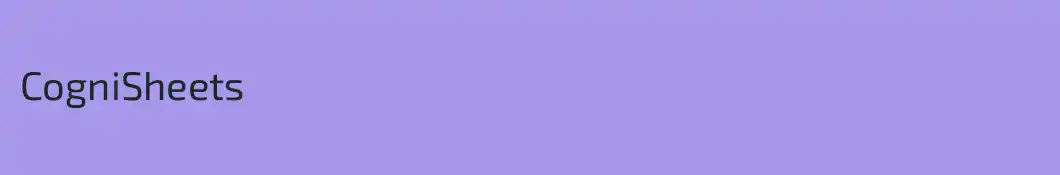 CogniSheets