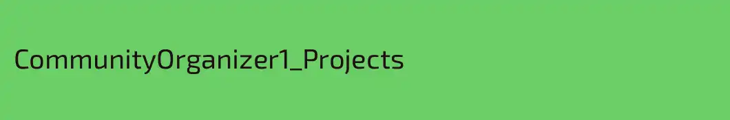 CommunityOrganizer1_Projects