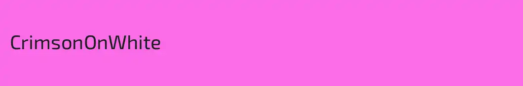 CrimsonOnWhite