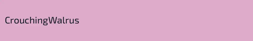 CrouchingWalrus