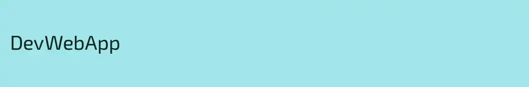 DevWebApp