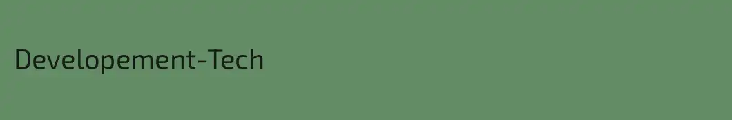 Developement-Tech