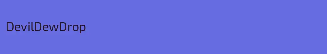 DevilDewDrop