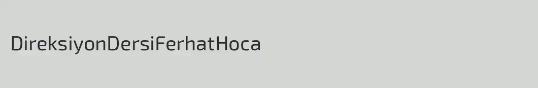 DireksiyonDersiFerhatHoca