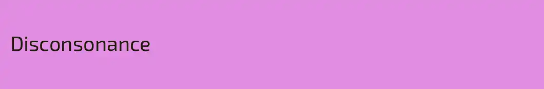 Disconsonance
