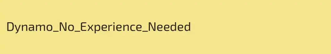 Dynamo_No_Experience_Needed