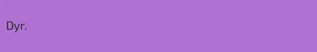 Dyr.