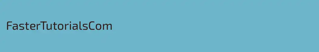 FasterTutorialsCom