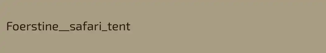 Foerstine__safari_tent