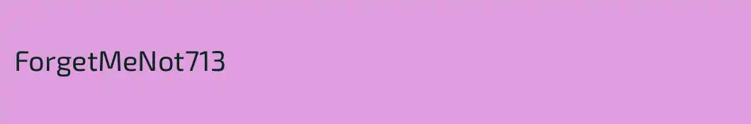 ForgetMeNot713