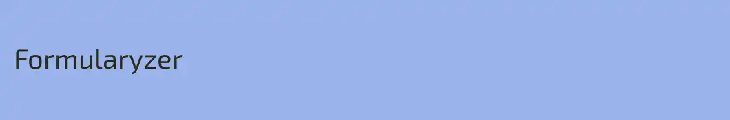 Formularyzer