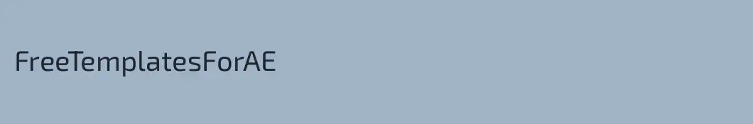 FreeTemplatesForAE