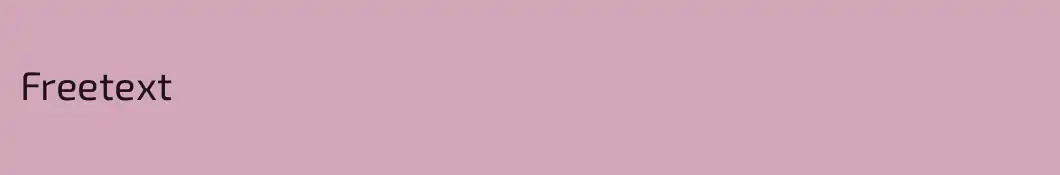 Freetext