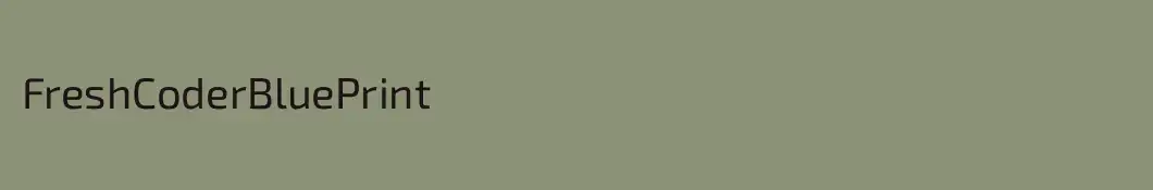 FreshCoderBluePrint
