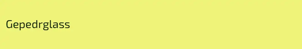 Gepedrglass