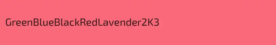 GreenBlueBlackRedLavender2K3