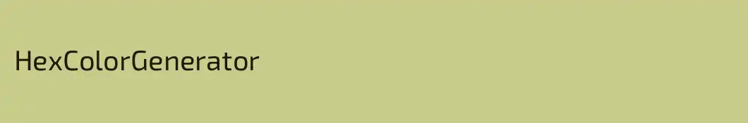 HexColorGenerator