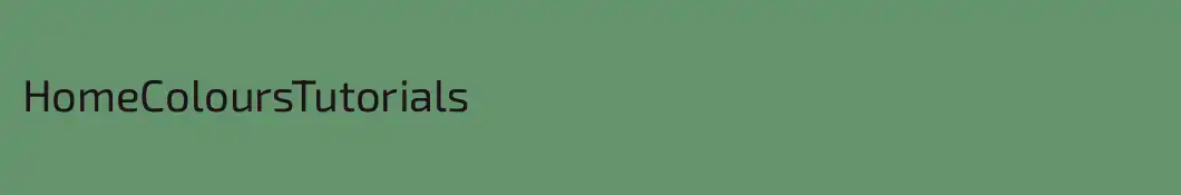 HomeColoursTutorials