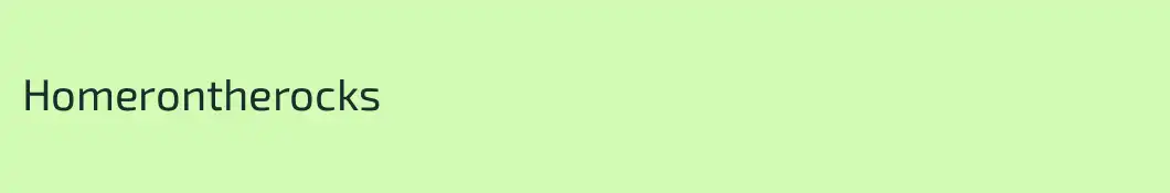 Homerontherocks