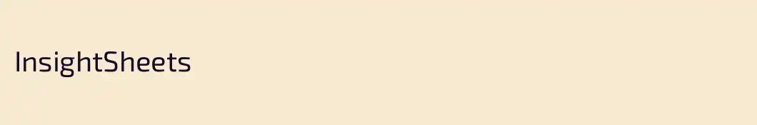 InsightSheets