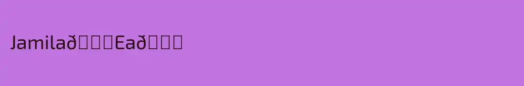 Jamila💜Ea💜