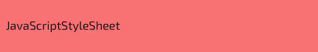 JavaScriptStyleSheet