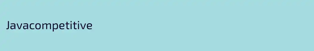Javacompetitive
