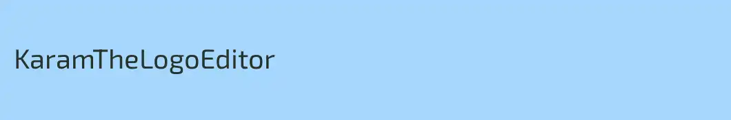 KaramTheLogoEditor
