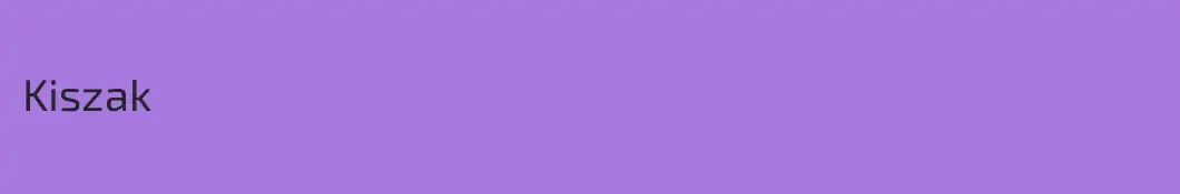 Kiszak